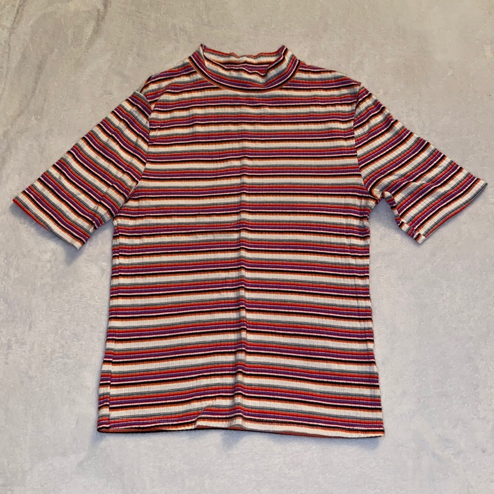 Striped Turtleneck Shirt